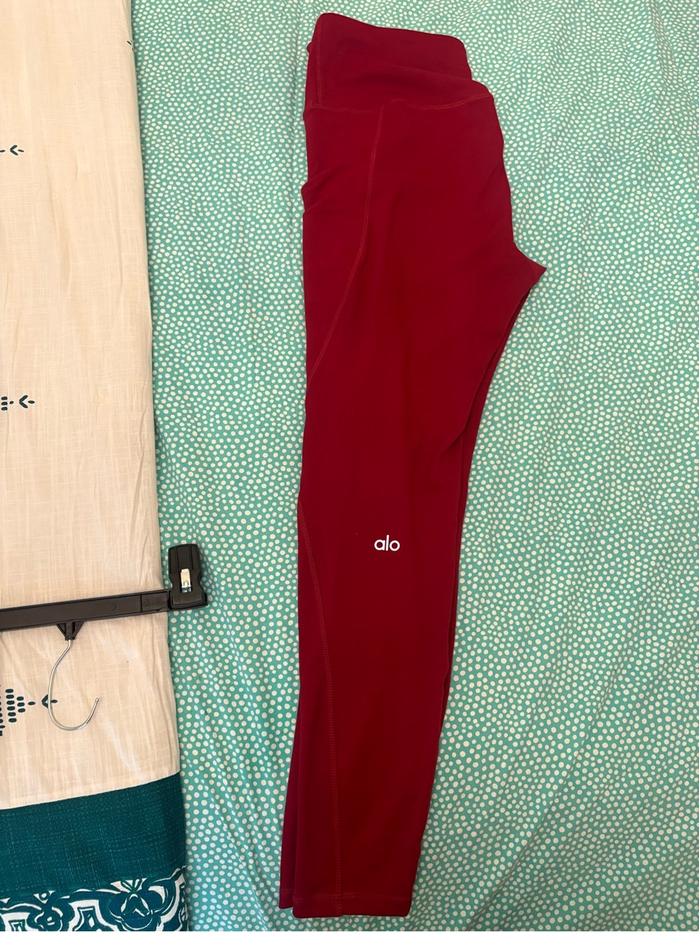 Alo High-Rise Burgundy Leggings XL full length NWT